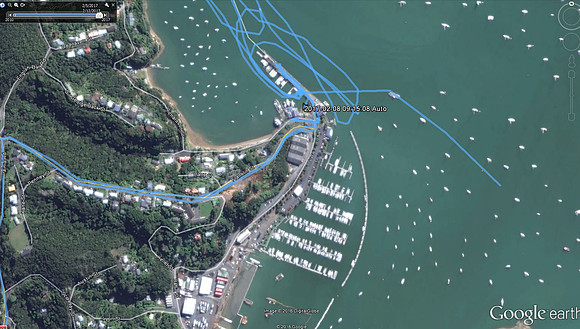 2-8-17 Bay of Islands Docked in Opua Marina for storm - Mainland