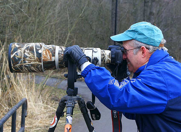 John McKean, Råstasjön, Uppland, American birder from Ohio on a short birding trip to Stockholm.