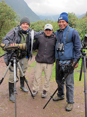Special thanks to our great guides and driver (L to R) Galo Real, Luis Perez, and Marcelo Andy